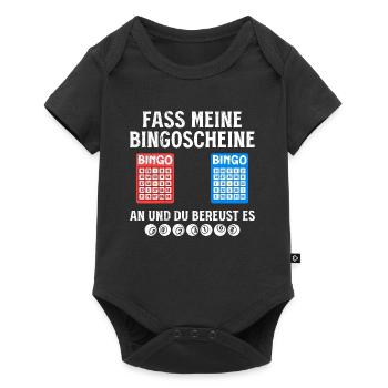 Joueur de bingo GRAB MY BINGO TICKETS AT FUNNY - Body à manches courtes Premium Bébé - noir - Devant