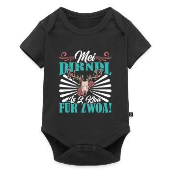 Ersatzdirndl MEI DIRNDL IS Z'KLOA FÜR ZWOA - Baby Premium short-sleeve bodysuit - black - Front