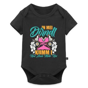 Münchner Volksfest IN MEI DIRNDL KUMM I NED NEI - Baby Premium short-sleeve bodysuit - black - Front