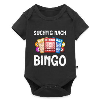 Joueurs de bingo ADDICTED TO BINGO Fun Bingo - Body à manches courtes Premium Bébé - noir - Devant