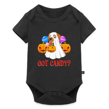 Costume d’Halloween Enfants VOUS AVEZ DES BONBONS ? Amusement - Body à manches courtes Premium Bébé - noir - Devant