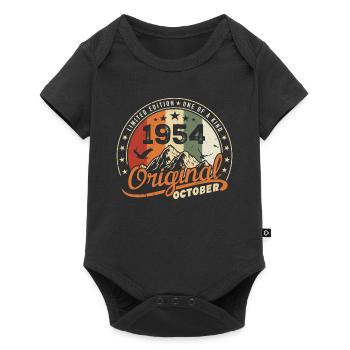 October 1954 Birthday Gift October 1954 - Baby Premium short-sleeve bodysuit - black - Front
