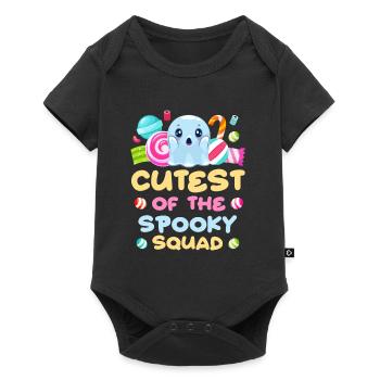 Halloween LE PLUS MIGNON DE L’ESCOUADE EFFRAYANTE Halloween - Body à manches courtes Premium Bébé - noir - Devant