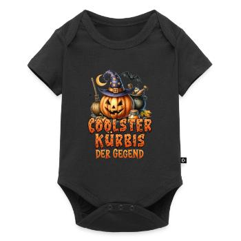 Halloween CITROUILLE LA PLUS COOL DE LA RÉGION Amusant - Body à manches courtes Premium Bébé - noir - Devant