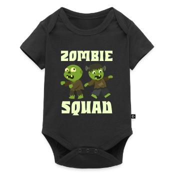 Halloween Kostüm Kinder ZOMBIE SQUAD Lustiges - Baby Premium Kurzarmbody - Schwarz - Vorne