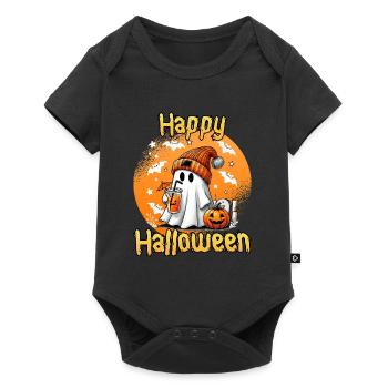 HAPPY HALLOWEEN Funny Kids Halloween - Baby Premium short-sleeve bodysuit - black - Front