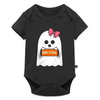 Costume d’Halloween Enfants BOO-TIFUL Drôle Halloween - Body à manches courtes Premium Bébé - noir - Devant