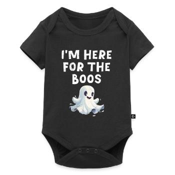Costume d’Halloween Enfants ICI POUR LES HUÉES Horreur - Body à manches courtes Premium Bébé - noir - Devant