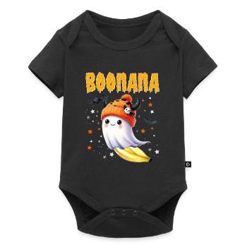 Halloween Kostüm Kinder BOONANA Lustiges - Baby Premium Kurzarmbody - Schwarz - Vorne