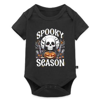 Halloween Costume Kids SPOOKY SEASON FAN Funny - Baby Premium short-sleeve bodysuit - black - Front
