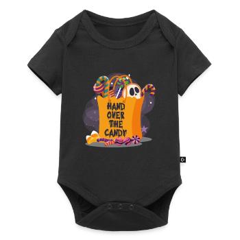 Costume d’Halloween Enfants REMETTRE LE BONBON Drôle - Body à manches courtes Premium Bébé - noir - Devant