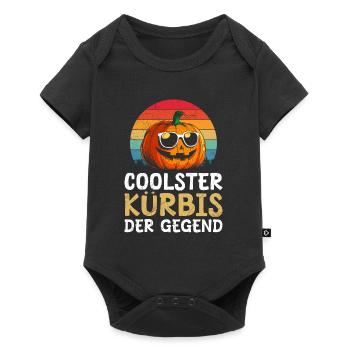 Halloween CITROUILLE LA PLUS COOL DE LA RÉGION Amusant - Body à manches courtes Premium Bébé - noir - Devant