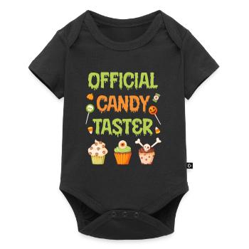 Halloween OFFICIAL CANDY TASTER Funny Halloween - Baby Premium short-sleeve bodysuit - black - Front