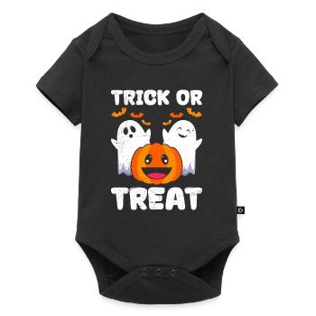 Helloif déguisement enfants TRICK OR TREAT FUNNY - Body à manches courtes Premium Bébé - noir - Devant
