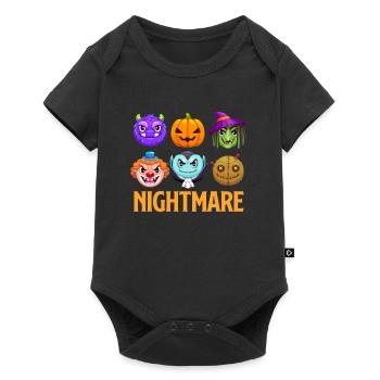 Costume d’Halloween Enfants SPOOKY NIGHT Drôle - Body à manches courtes Premium Bébé - noir - Devant