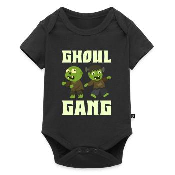 Halloween Kostüm Kinder GHUL BANDE Lustiges - Baby Premium Kurzarmbody - Schwarz - Vorne