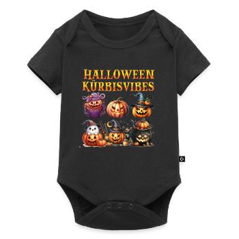 Halloween Costume HALLOWEEN PUMPKIN VIBES Funny - Baby Premium short-sleeve bodysuit - black - Front
