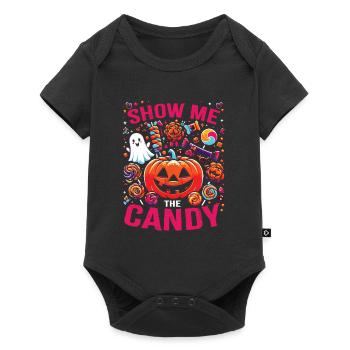Halloween Costume SHOW ME THE CANDY Funny - Baby Premium short-sleeve bodysuit - black - Front