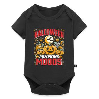 HALLOWEEN PUMPKIN MOODS Funny Halloween - Baby Premium short-sleeve bodysuit - black - Front