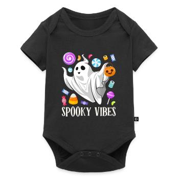 Halloween Party SPOOKY VIBES Funny Halloween - Baby Premium short-sleeve bodysuit - black - Front