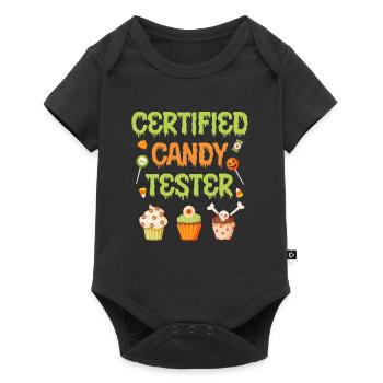 Halloween Costume CERTIFIED CANDY TESTER Halloween - Body à manches courtes Premium Bébé - noir - Devant