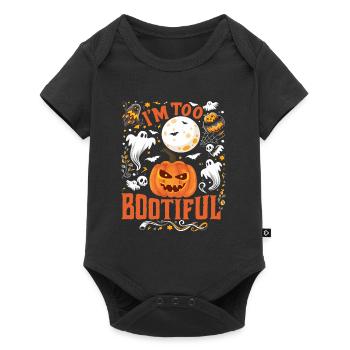 Halloween Costume Kids I'M TOO BOOTIFUL Funny - Baby Premium short-sleeve bodysuit - black - Front