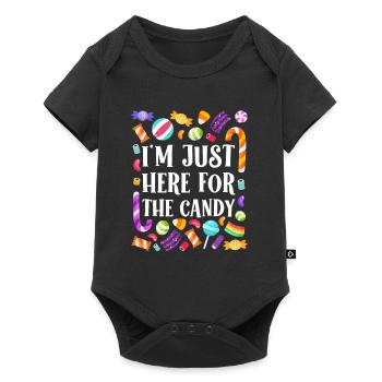 Halloween Kids IN SEARCH OF SWEETS - Baby Premium short-sleeve bodysuit - black - Front