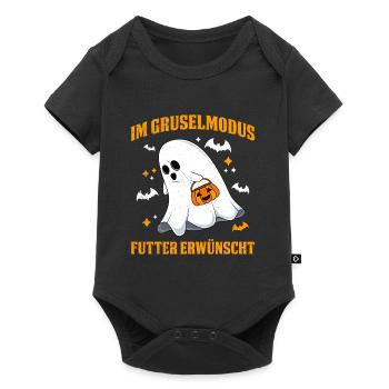 Halloween EN MODE EFFRAYANT NOURRITURE DÉSIRÉE - Body à manches courtes Premium Bébé - noir - Devant