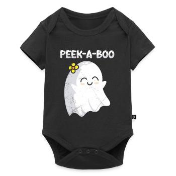 Halloween Costume Kids PEAK A BOO Funny - Baby Premium short-sleeve bodysuit - black - Front