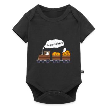 Halloween Kostüm Kinder GEISTERFAHRT Halloween - Baby Premium Kurzarmbody - Schwarz - Vorne