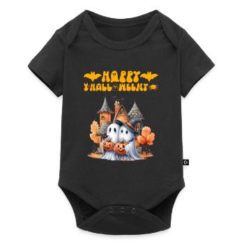 HAPPY HALLOWEEN Funny Kids Halloween - Baby Premium short-sleeve bodysuit - black - Front