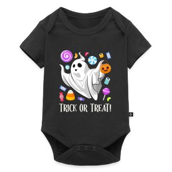Halloween Kids TRICK OR TREAT Fun Party - Baby Premium short-sleeve bodysuit - black - Front