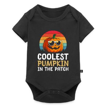 Halloween CITROUILLE LA PLUS COOL DE LA RÉGION Amusant - Body à manches courtes Premium Bébé - noir - Devant