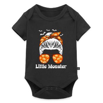 Halloween Costume Girl LITTLE MONSTER Funny - Baby Premium short-sleeve bodysuit - black - Front