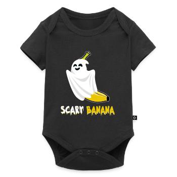 Costume d’Halloween Enfants EFFRAYANT BANANE Drôle - Body à manches courtes Premium Bébé - noir - Devant