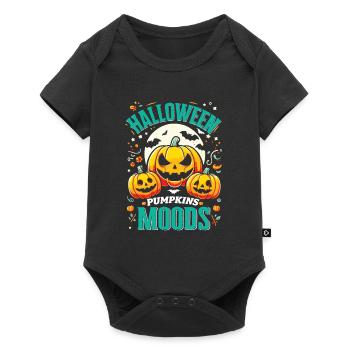 HALLOWEEN PUMPKIN MOODS Funny Halloween - Baby Premium short-sleeve bodysuit - black - Front