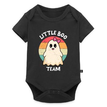 Costume d’Halloween Enfants LITTLE BOO TEAM Drôle - Body à manches courtes Premium Bébé - noir - Devant