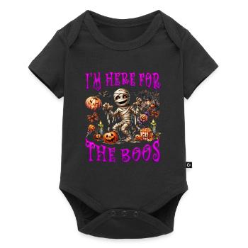 Halloween Party I'M HERE FOR THE BOOS Funny - Baby Premium short-sleeve bodysuit - black - Front