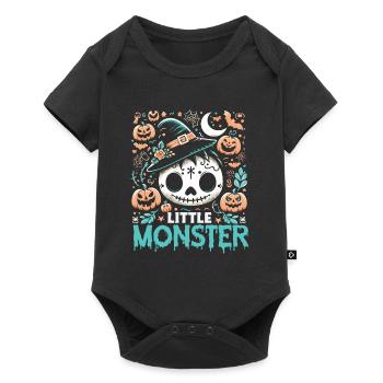 Little Monster Kids Halloween - Baby Premium short-sleeve bodysuit - black - Front