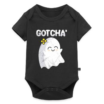 Costume d’Halloween Enfants CAUGHT Funny - Body à manches courtes Premium Bébé - noir - Devant