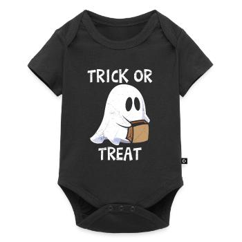 Halloween Party TRICK OR TREAT - Baby Premium short-sleeve bodysuit - black - Front