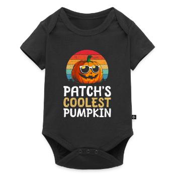 Halloween Costume Kids PATCH'S COOLEST PUMPKIN - Baby Premium short-sleeve bodysuit - black - Front