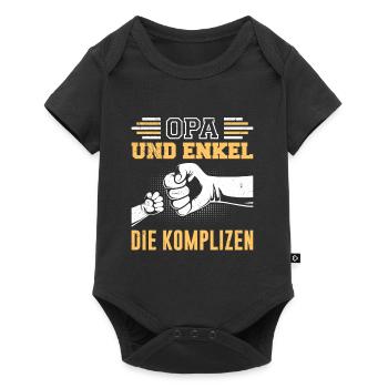 Großvater OPA UND ENKEL DIE KOMPLIZEN Lustiges - Baby Premium Kurzarmbody - Schwarz - Vorne