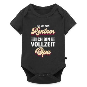 Ruhestand BIN KEIN RENTNER BIN VOLLZEIT OPA Lustig - Baby Premium Kurzarmbody - Schwarz - Vorne