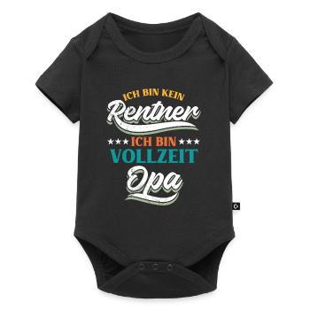 Ruhestand BIN KEIN RENTNER BIN VOLLZEIT OPA Lustig - Baby Premium Kurzarmbody - Schwarz - Vorne