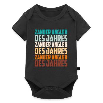 ZANDER ANGLER DES JAHRES ZANDER ANGLER DES JAHRES - Baby Premium Kurzarmbody - Schwarz - Vorne