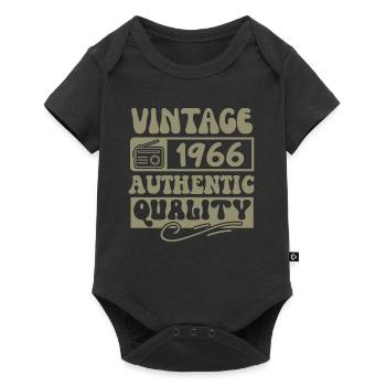 Authentic 1966 Millésime 1966 - Vintage 1966 Rétro - Body à manches courtes Premium Bébé - noir - Devant