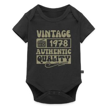 Authentic 1978 Millésime 1978 - Vintage 1978 Rétro - Body à manches courtes Premium Bébé - noir - Devant
