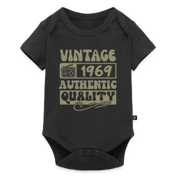 Authentic 1969 Millésime 1969 - Vintage 1969 Rétro - Body à manches courtes Premium Bébé - noir - Devant