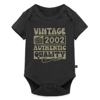 Authentic 2002 Vintage 2002 - Vintage 2002 Retro - Baby Premium short-sleeve bodysuit - black - Front